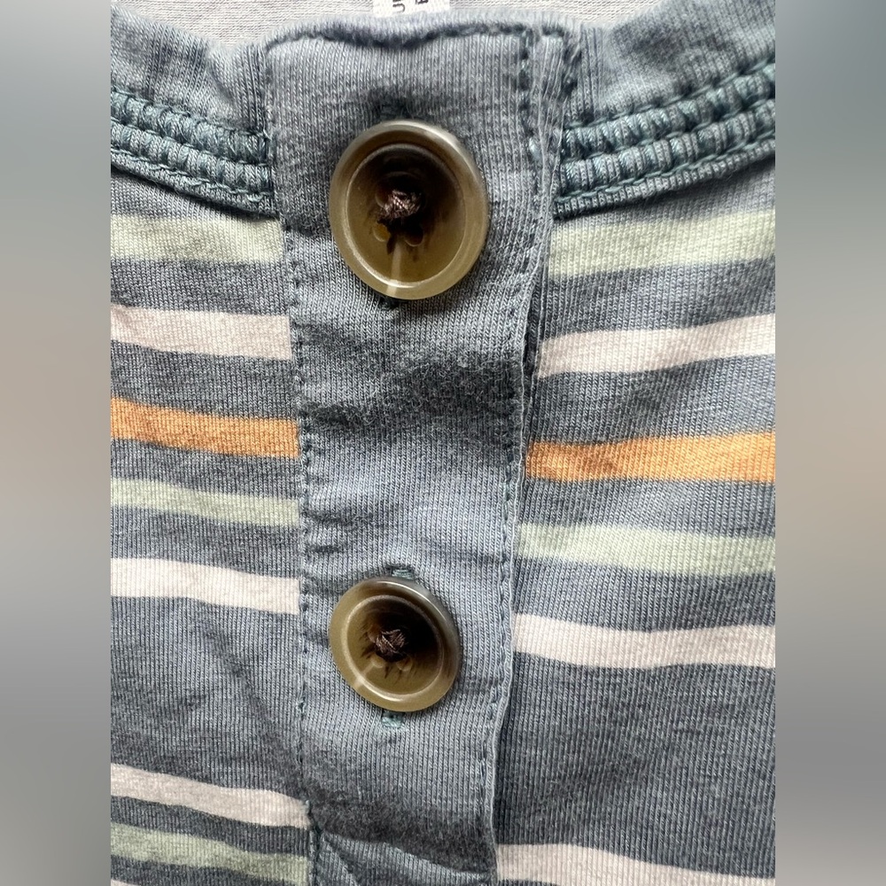 Kuhl Striped Tank Top - Blue and Tan- Solstice, Womens Large - Picture 2 of 9